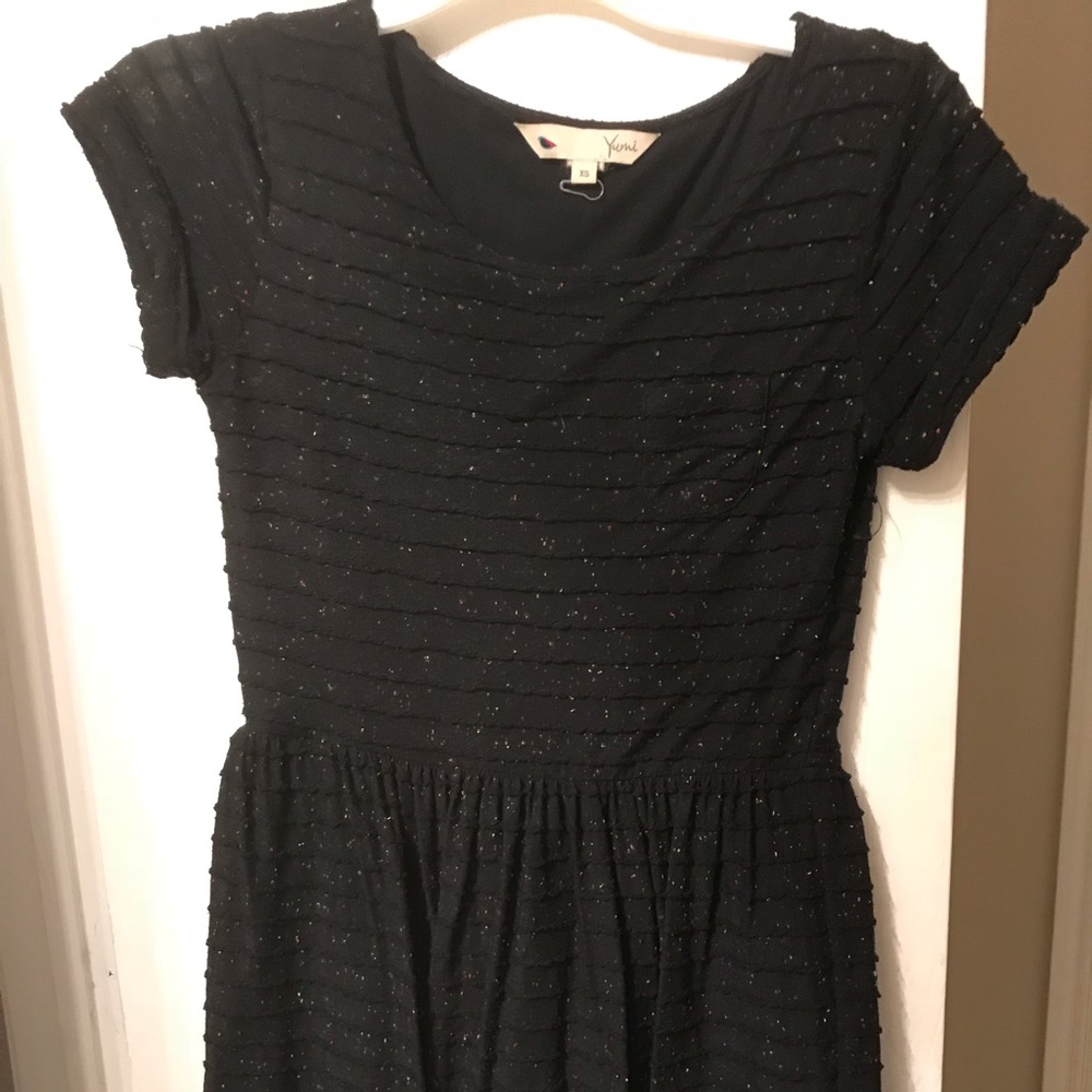 Black Anthropologie t shirt dress